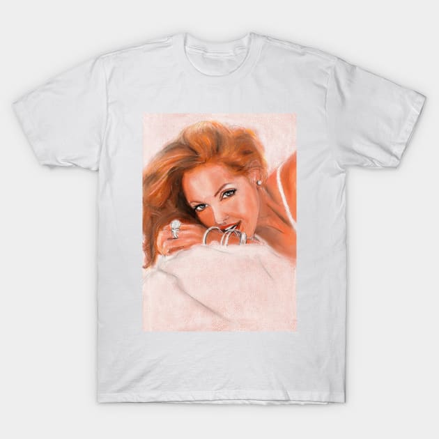 Angelina Jolie T-Shirt by Svetlana Pelin